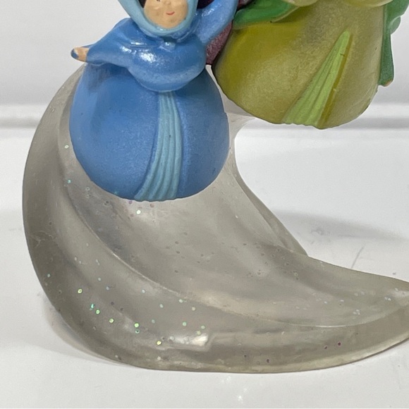 Disney Sleeping Beauty 3 Fairy Godmothers Cake Topper Flora Fauna Merryweather - Picture 4 of 10